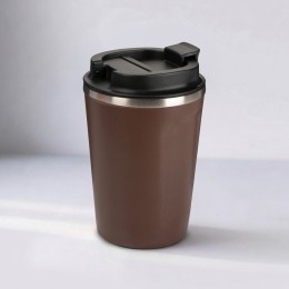 Термокружка CAFe COMPACT, 380 мл, коричневый