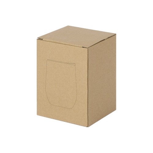 Вакуумная термокружка "Sense", непротекаемая крышка, крафтовая упаковка, черный