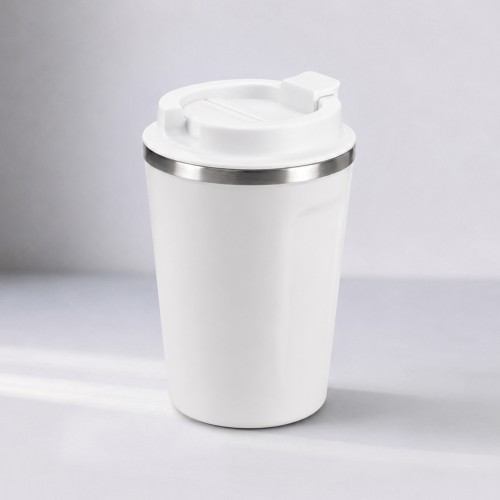 Термокружка CAFe COMPACT, 380 мл, белый