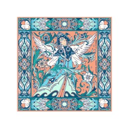 Набор: платок «Царевна Лебедь» и свеча «Вдохновение»