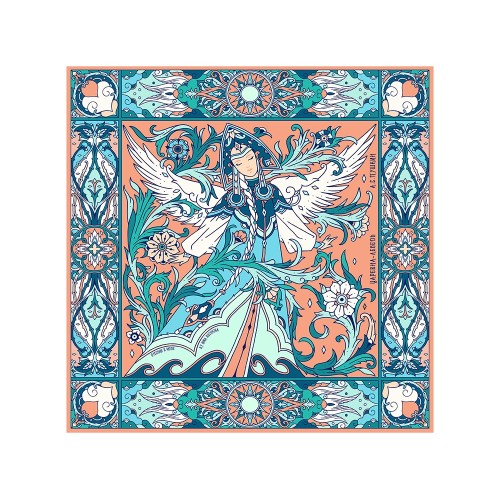 Набор: платок «Царевна Лебедь» и свеча «Вдохновение»