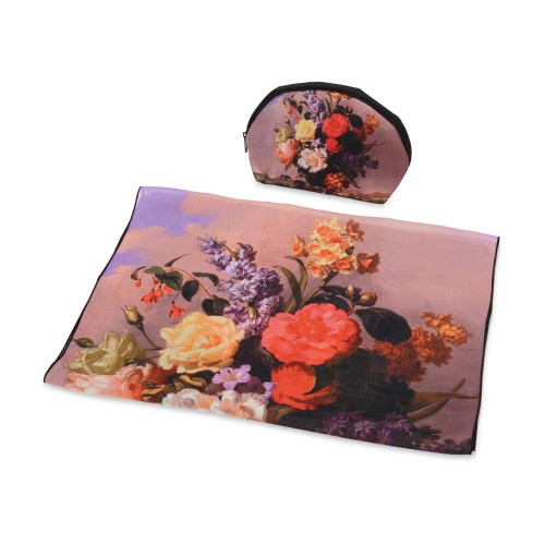 Набор «Букет»: косметичка и шарф