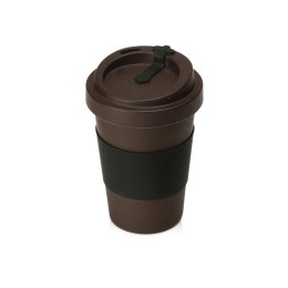 Стакан из кофе с силиконовой манжетой «Latte», коричневый (Р)