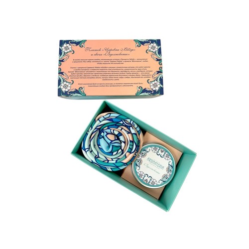 Набор: платок «Царевна Лебедь» и свеча «Вдохновение»