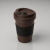 Стакан из кофе с силиконовой манжетой «Latte», коричневый (Р)