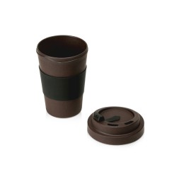 Стакан из кофе с силиконовой манжетой «Latte», коричневый (Р)