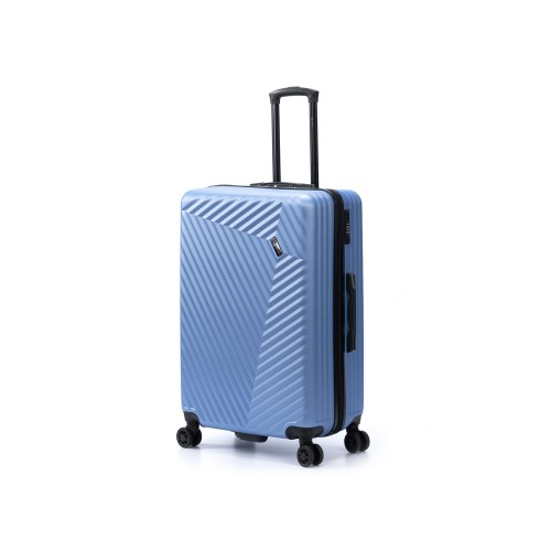 Чемодан TORBER ЛАМА, синий, ABS-пластик, 49 х 29,5 х 77 см, 92 л