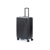 Чемодан TORBER ЛАМА, чёрный, ABS-пластик, 49 х 29,5 х 77 см, 92 л