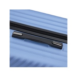 Чемодан TORBER ЛАМА, синий, ABS-пластик, 49 х 29,5 х 77 см, 92 л