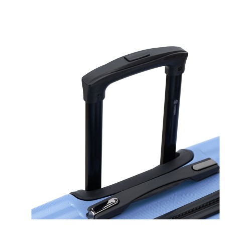 Чемодан TORBER ЛАМА, синий, ABS-пластик, 43 х 25,5 х 67 см, 62 л