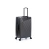 Чемодан TORBER ЛАМА, чёрный, ABS-пластик, 49 х 29,5 х 77 см, 92 л