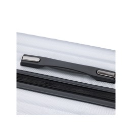 Чемодан TORBER ЛАМА, серебристый, ABS-пластик, 43 х 25,5 х 67 см, 62 л