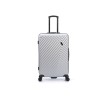 Чемодан TORBER ЛАМА, серебристый, ABS-пластик, 49 х 29,5 х 77 см, 92 л
