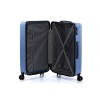 Чемодан TORBER ЛАМА, синий, ABS-пластик, 49 х 29,5 х 77 см, 92 л