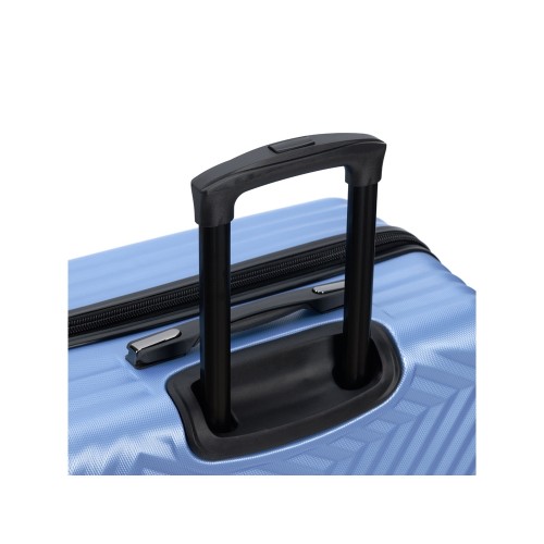 Чемодан TORBER ЛАМА, синий, ABS-пластик, 43 х 25,5 х 67 см, 62 л