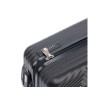 Чемодан TORBER ЛАМА, чёрный, ABS-пластик, 38 х 21 х 55 см, 37 л