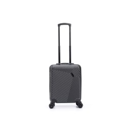 Чемодан TORBER ЛАМА, чёрный, ABS-пластик, 38 х 21 х 55 см, 37 л