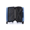 Чемодан TORBER ЛАМА, синий, ABS-пластик, 43 х 25,5 х 67 см, 62 л