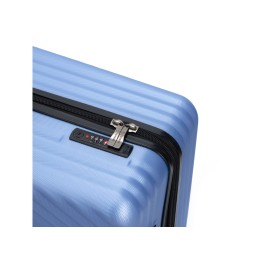 Чемодан TORBER ЛАМА, синий, ABS-пластик, 43 х 25,5 х 67 см, 62 л