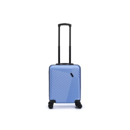 Чемодан TORBER ЛАМА, синий, ABS-пластик, 38 х 21 х 55 см, 37 л
