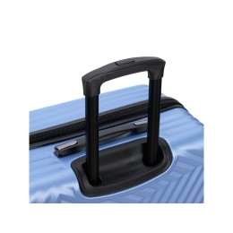 Чемодан TORBER ЛАМА, синий, ABS-пластик, 49 х 29,5 х 77 см, 92 л