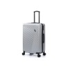Чемодан TORBER ЛАМА, серебристый, ABS-пластик, 49 х 29,5 х 77 см, 92 л
