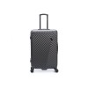 Чемодан TORBER ЛАМА, чёрный, ABS-пластик, 49 х 29,5 х 77 см, 92 л