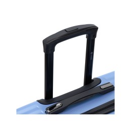 Чемодан TORBER ЛАМА, синий, ABS-пластик, 49 х 29,5 х 77 см, 92 л