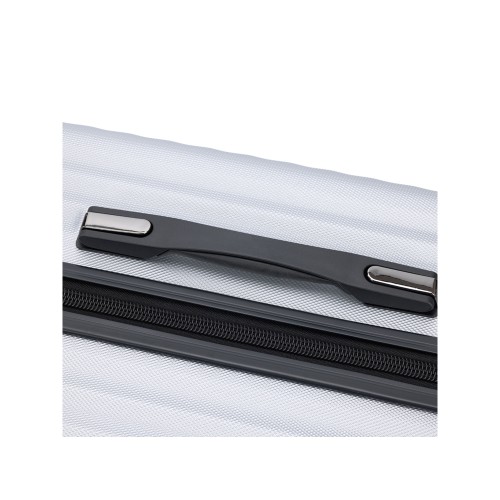 Чемодан TORBER ЛАМА, серебристый, ABS-пластик, 49 х 29,5 х 77 см, 92 л