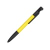 Ручка-стилус металлическая шариковая многофункциональная (6 функций) «Multy», желтый
