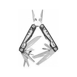 Мультитул Rocktol 16 в 1 с пружинными плоскогубцами, нержавеющая сталь, нейлоновый чехол