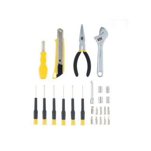 Набор инструментов Stinger, 25 инструментов, в пластиковом кейсе, 230x180x50 мм, серый