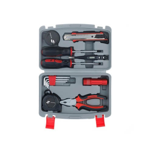 Набор инструментов Stinger, 13 инструментов, в пластиковом кейсе, 245х160x55 мм, серый