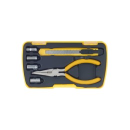 Набор инструментов Stinger, 20 инструментов, в пластиковом кейсе, 160х90x40 мм, желтый