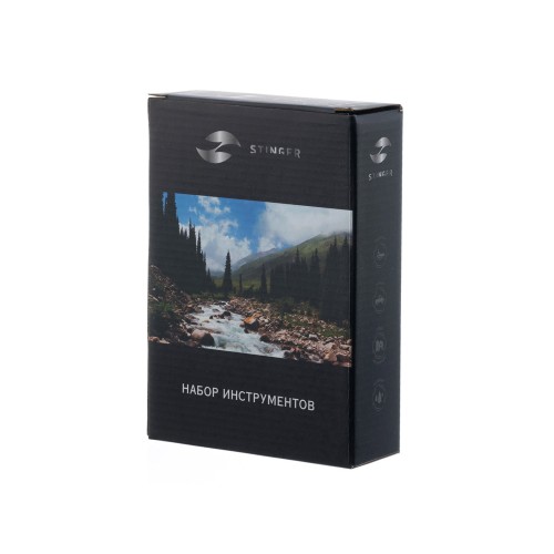 Набор инструментов Stinger, 25 инструментов, в нейлоновом чехле, 172х125х42 мм, чёрный