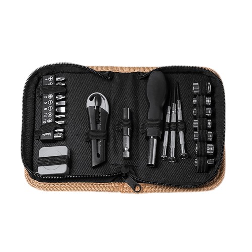 Набор инструментов «Декер», 25 аксессуаров, бежевый