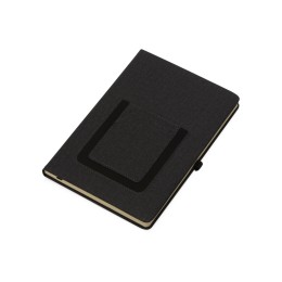 Блокнот "Pocket" 140*205 мм с карманом для телефона, черный
