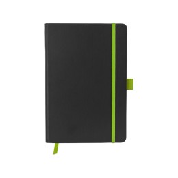 Блокнот Color edge A5, черный/лайм