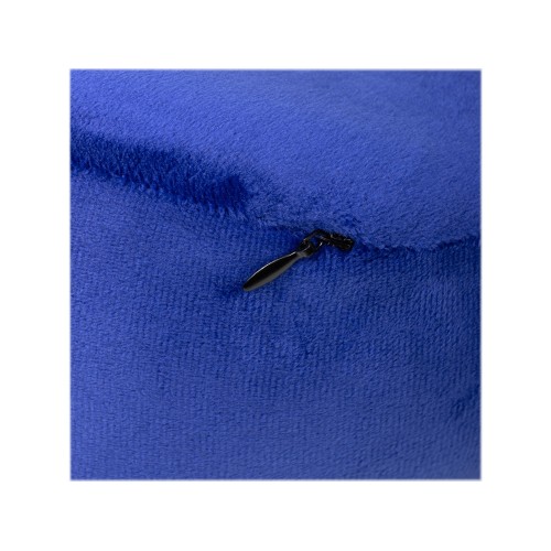 Подушка TORBER, дорожная, с эффектом памяти, синяя, полиэстер+спандекс