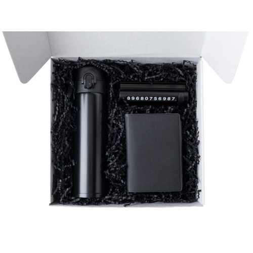 Подарочный набор «Premier» с термокружкой, парковочной визиткой и обложкой для документов