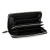 Кошелёк BUGATTI АТЛАНТА | ATLANTA, на молнии, чёрный, натуральная воловья кожа, 19,5х2,5х10,5 см