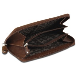 Кошелек Mano "Don Montez", натуральная кожа в коньячном цвете, 19 х 10,3 см