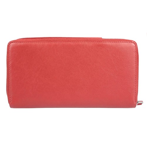 Кошелёк BUGATTI ЗЕНИТ | VERTICE, красный, натуральная воловья кожа, 19,5х3,5х11 см