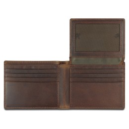 Портмоне Mano "Don Leon", натуральная кожа в коричневом цвете, 11 х 8,6 см