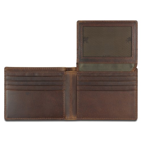 Портмоне Mano "Don Leon", натуральная кожа в коричневом цвете, 11 х 8,6 см