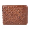 Бумажник Mano "Don Luca", натуральная кожа в коньячном цвете, 12,5 х 9,7 см