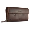 Кошелек Mano "Don Leon", натуральная кожа в коричневом цвете, 19 х 10 см