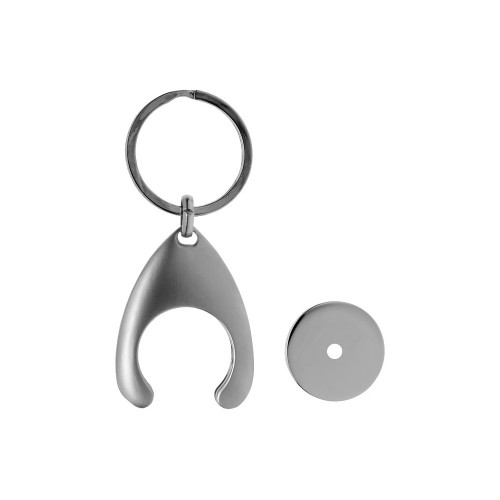 Брелок-монетница "Haig", серебристый