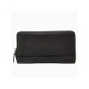 Кошелёк BUGATTI АТЛАНТА | ATLANTA, на молнии, чёрный, натуральная воловья кожа, 19,5х2,5х10,5 см