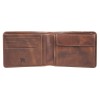 Бумажник Mano "Don Luca", натуральная кожа в коньячном цвете, 12,5 х 9,7 см